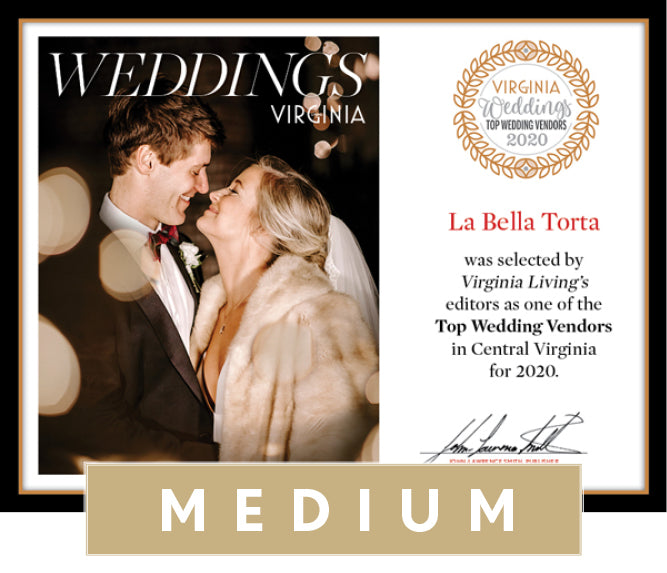 Official Top Wedding Vendors 2020 Plaque, M (13" x 10")