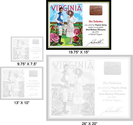 Official Best of Virginia 2015 Winner's Plaque, L (19.75" x 15")