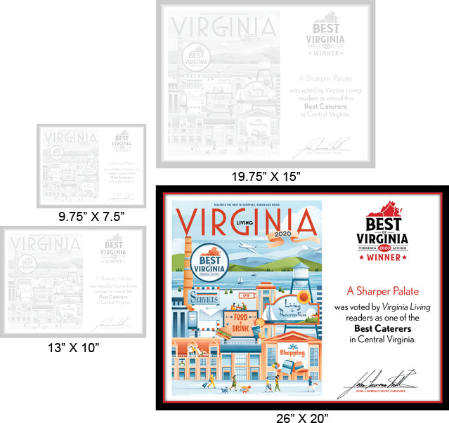 Official Best of Virginia 2020 Plaque, XL (26" x 20")