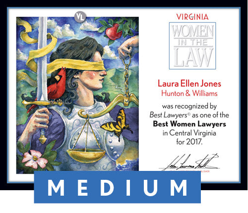 Official Best Women Lawyers 2017 Winner's Plaque, M (13" x 10")