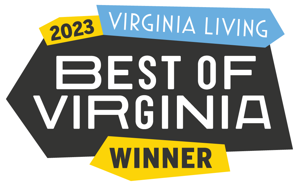 Official Best of Virginia 2023 Winner's Window Decal (4.5" x 3.5")