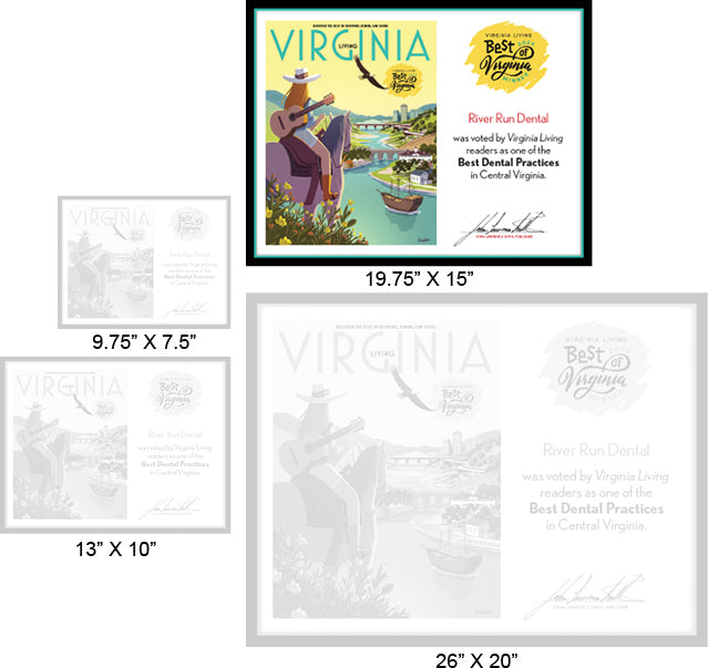 Official Best of Virginia 2024 Winner's Plaque, L (19.75" x 15")