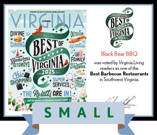 Official Best of Virginia 2025 Winner's Plaque, S (9.75" x 7.5")