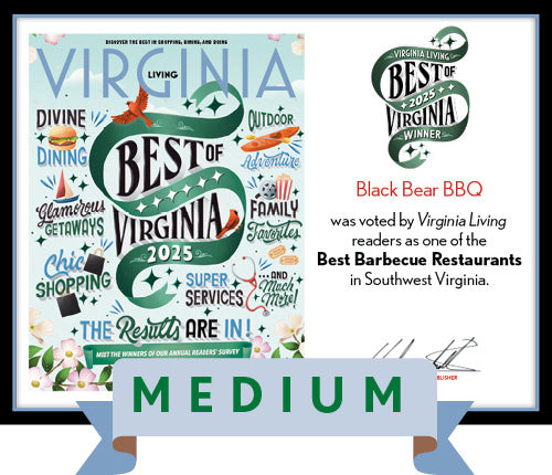 Official Best of Virginia 2025 Winner's Plaque, M (13" x 10")