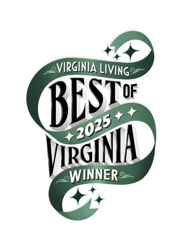 Official Best of Virginia 2025 Winner's Window Decal (3.5" x 3.5")