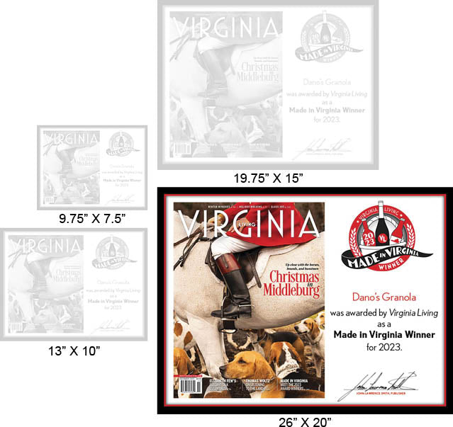 Official Made in Virginia 2023 Plaque, XL (26" x 20")