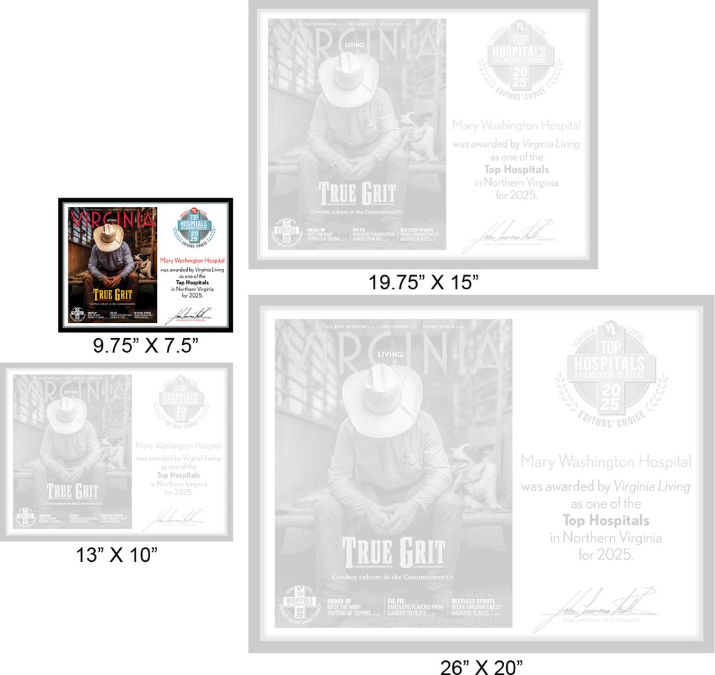 Official Top Hospitals 2025 Winner's Plaque, S (9.75" x 7.5")