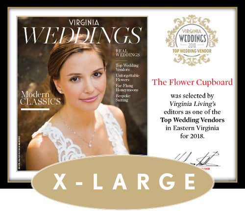 Official Top Wedding Vendors 2018 Plaque, XL (26" x 20")