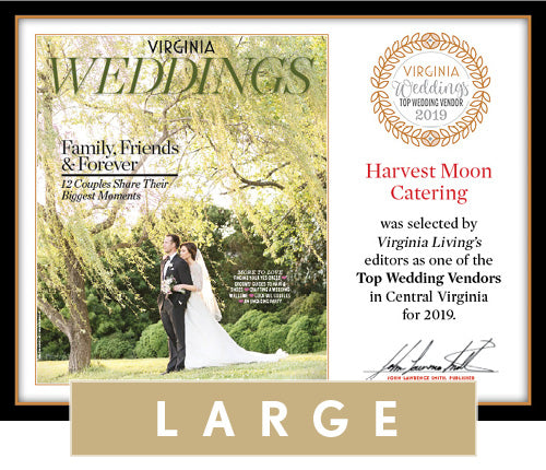 Official Top Wedding Vendors 2019 Plaque, L (19.75" x 15")