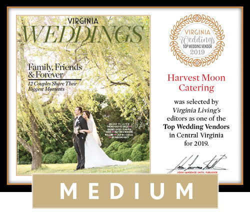 Official Top Wedding Vendors 2019 Plaque, M (13" x 10")