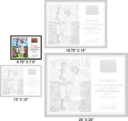 Official Best of Virginia 2015 Winner's Plaque, S (9.75" x 7.5")