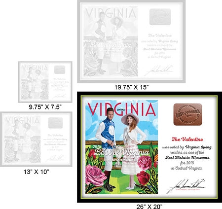 Official Best of Virginia 2015 Plaque, XL (26" x 20")