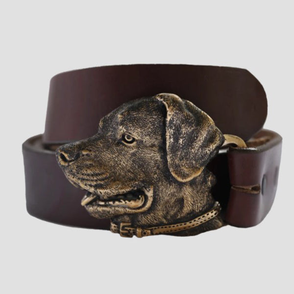 Shady Labrador Retriever Belt Buckle & Bottle Opener