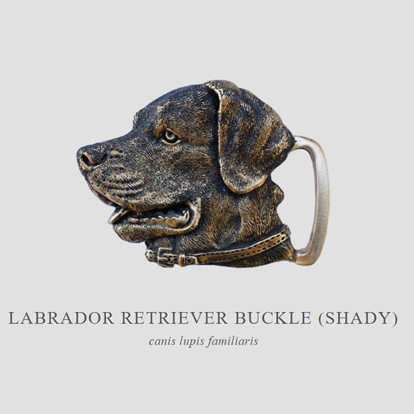 Shady Labrador Retriever Belt Buckle & Bottle Opener