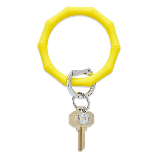 Big O® Bamboo Keyring, Silicone