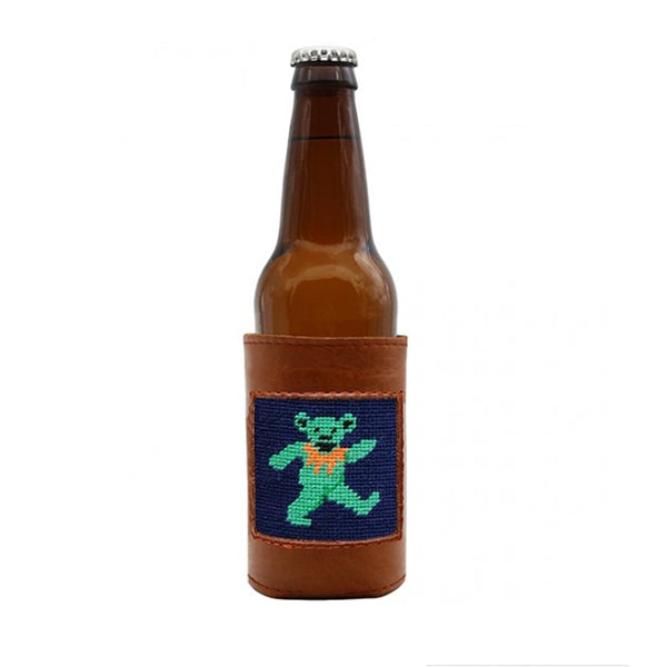 Dancing Bear Needlepoint Bottle Cooler