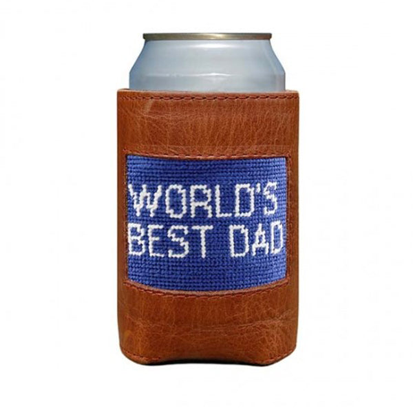 World's Best Dad Needlepoint Can Cooler