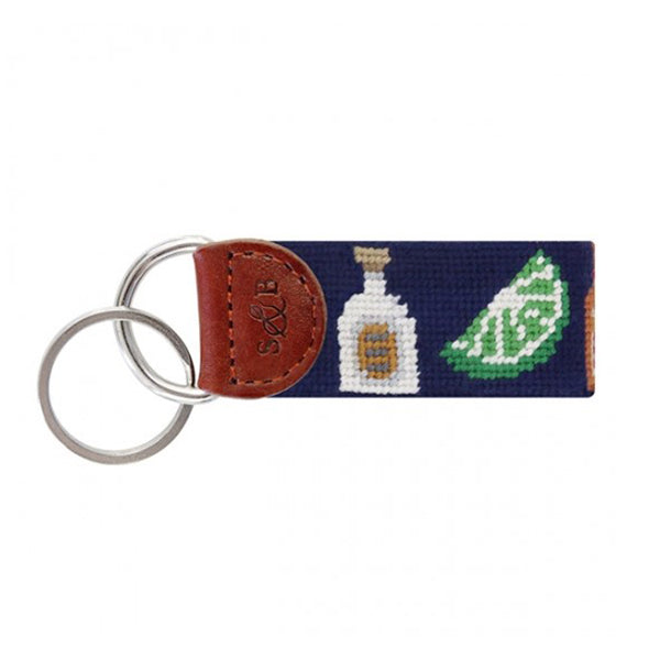 Make a Margarita Needlepoint Key Fob, Navy