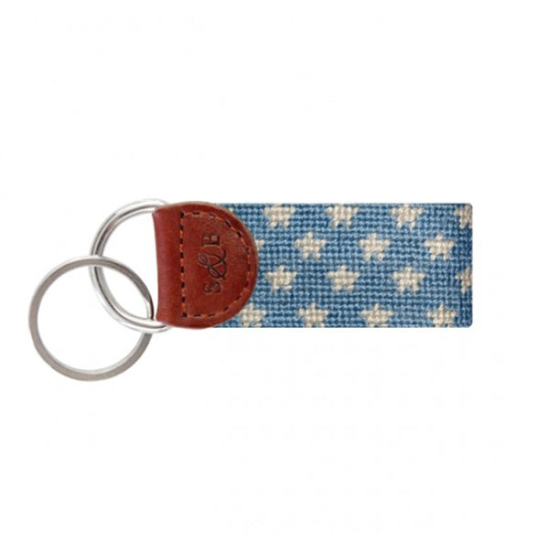 Stars and Stripes Needlepoint Key Fob, Multi