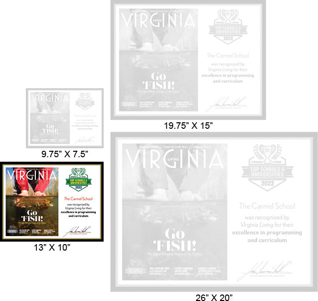 Official Top Schools & Universities 2022 Winner's Plaque, M (13" x 10")