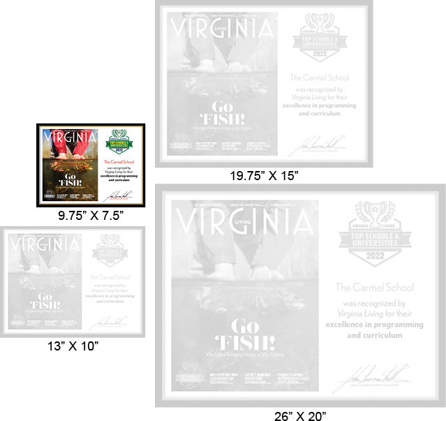 Official Top Schools & Universities 2022 Winner's Plaque, S (9.75" x 7.5")