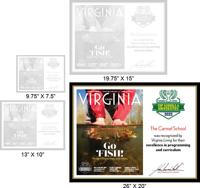 Official Top Schools & Universities 2022 Plaque, XL (26" x 20")