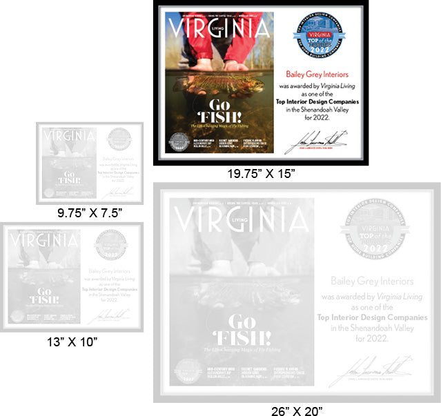 Official Top of the Trades-Home Builders & Interior Designers 2022 Winner's Plaque, L (19.75" x 15")