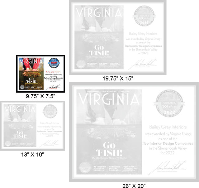 Official Top of the Trades-Home Builders & Interior Designers 2022 Winner's Plaque, S (9.75" x 7.5")