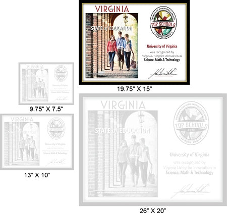 Official State of Education 2014 Winner's Plaque, L (19.75" x 15")