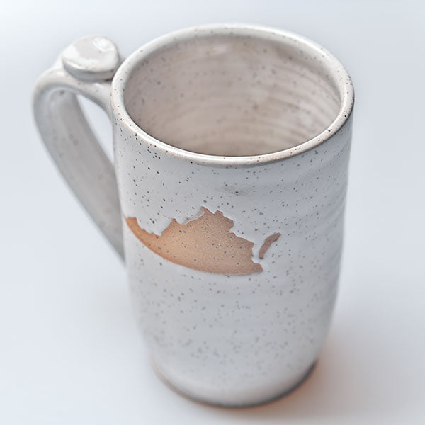 Virginia Pottery Mug, White