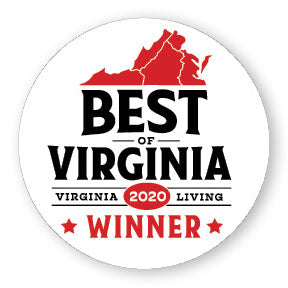 Best of Virginia 2020 Winner's Window Decal (3.5" diameter)