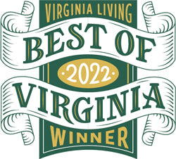 Best of Virginia 2022 Winner's Window Decal (3.5" square)