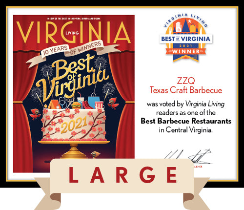 Official Best of Virginia 2021 Winner's Plaque, L (19.75" x 15")