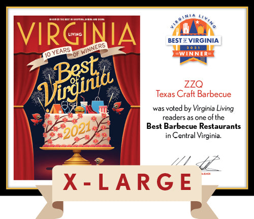 Official Best of Virginia 2021 Plaque, XL (26" x 20")