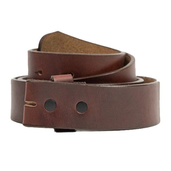 Brown Leather Belt Strap, 1.25"