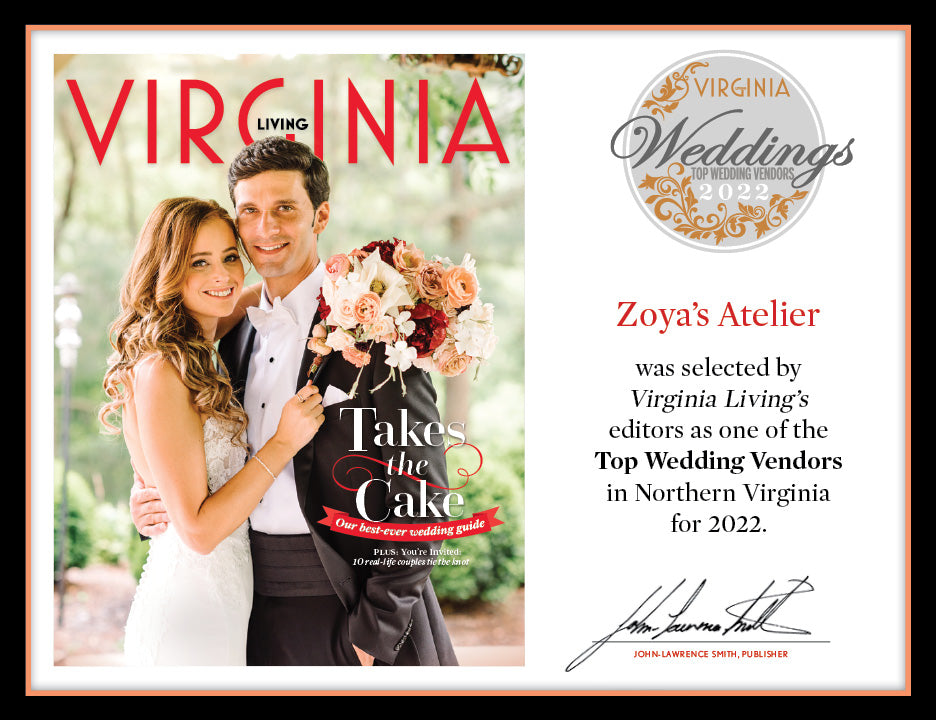 Official Top Wedding Vendors 2022 Plaque, M (13" x 10")