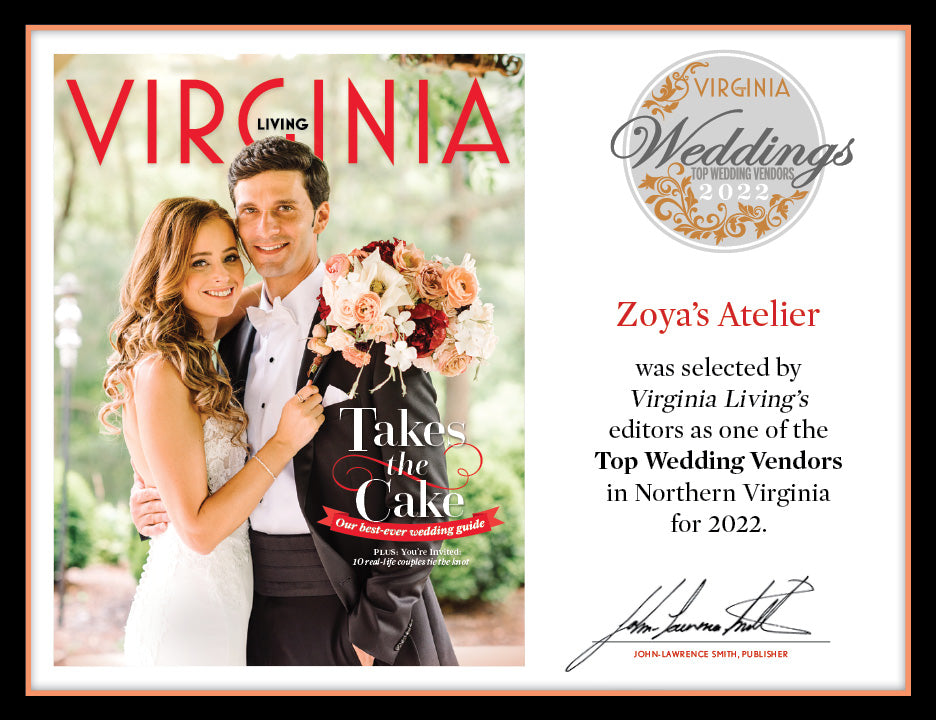 Official Top Wedding Vendors 2022 Plaque, S (9.75" x 7.5")