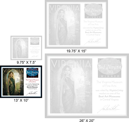 Official Best of Virginia 2013 Winner's Plaque, M (13" x 10")