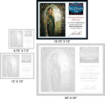 Official Best of Virginia 2013 Winner's Plaque, L (19.75" x 15")
