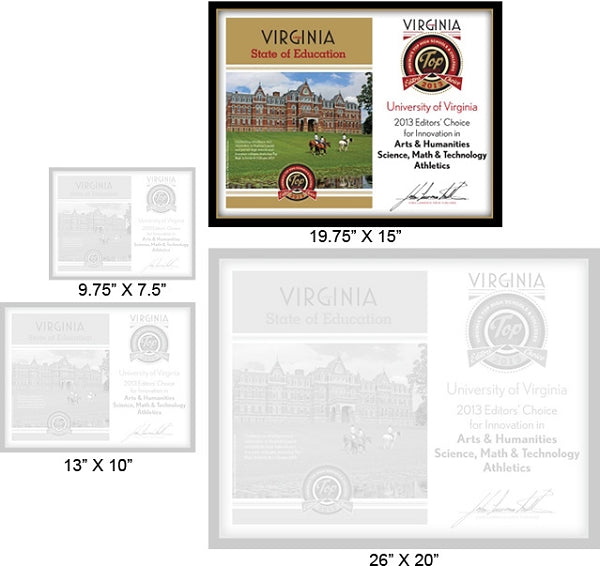 Official State of Education 2013 Winner's Plaque, L (19.75" x 15")
