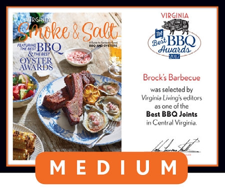 Official Best BBQ Awards 2017 Winner's Plaque, M (13" x 10")