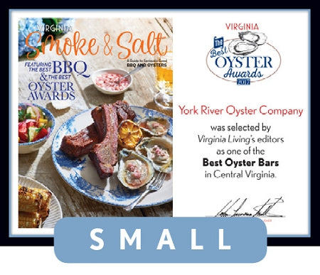 Official Best Oyster Awards 2017 Winner's Plaque, S (9.75" x 7.5")