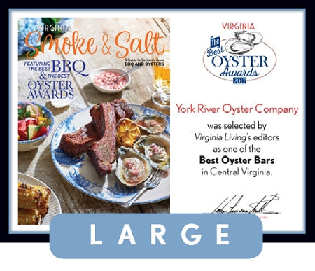 Official Best Oyster Awards 2017 Winner's Plaque, L (19.75" x 15")