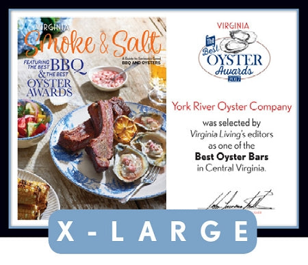 Official Best Oyster Awards 2017 Plaque, XL (26" x 20")