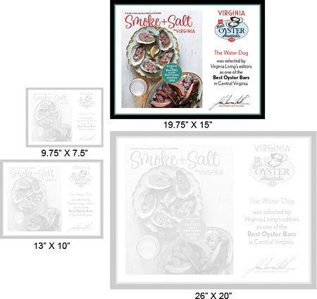 Official Best Oyster Awards 2018 Winner's Plaque, L (19.75" x 15")