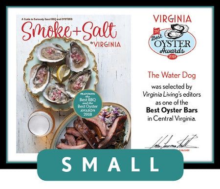 Official Best Oyster Awards 2018 Winner's Plaque, S (9.75" x 7.5")