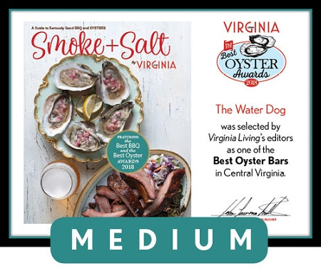 Official Best Oyster Awards 2018 Winner's Plaque, M (13" x 10")