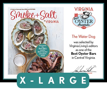 Official Best Oyster Awards 2018 Plaque, XL (26" x 20")