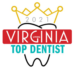 Top Dentist 2021 Winner's Window Decal (3.5" diameter)