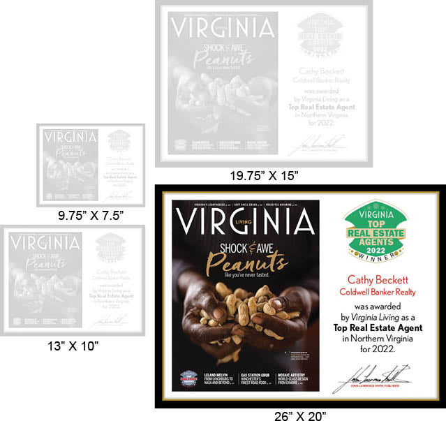 Official Top Real Estate Agent 2022 Winner's Plaque, XL (26" x 20")